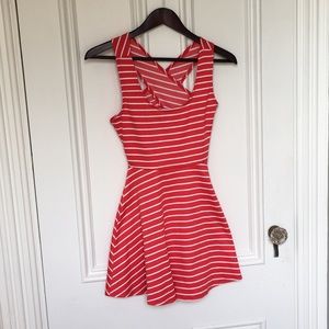 Candy striped skater dress